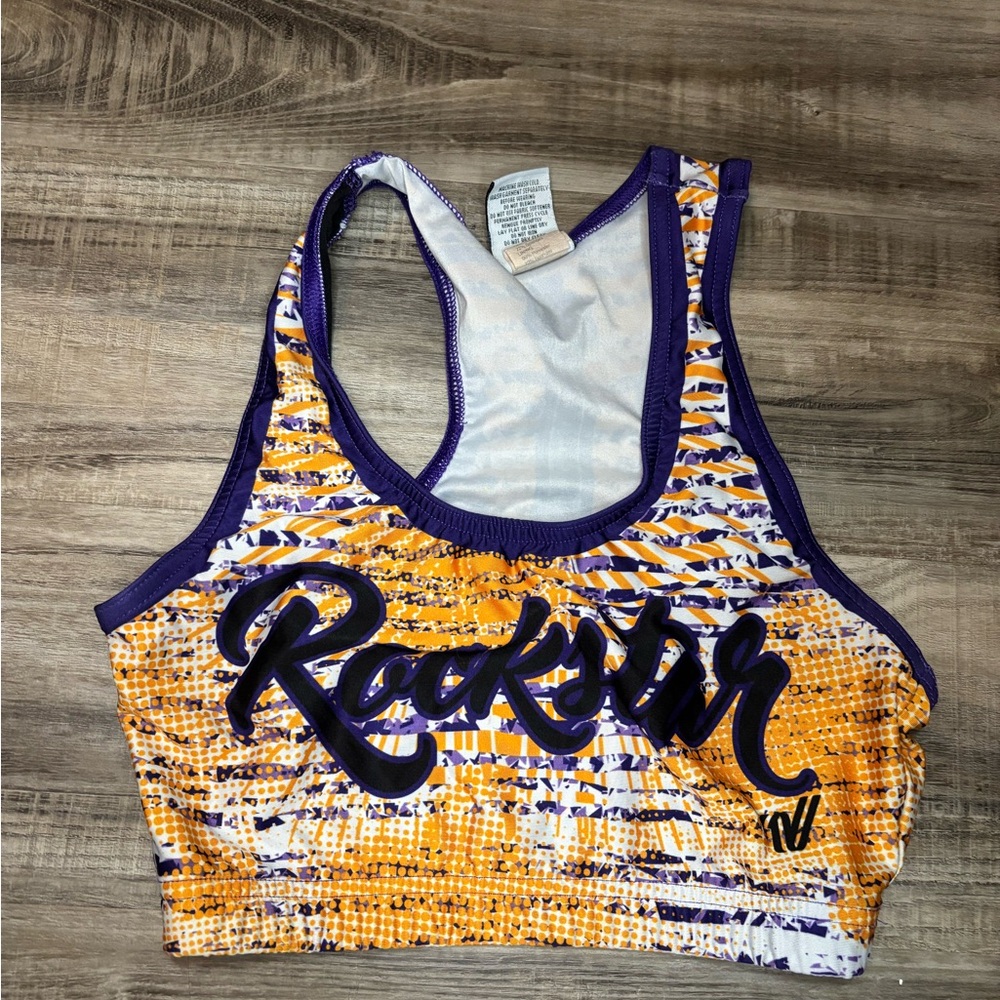 rockstar cheer sports bra